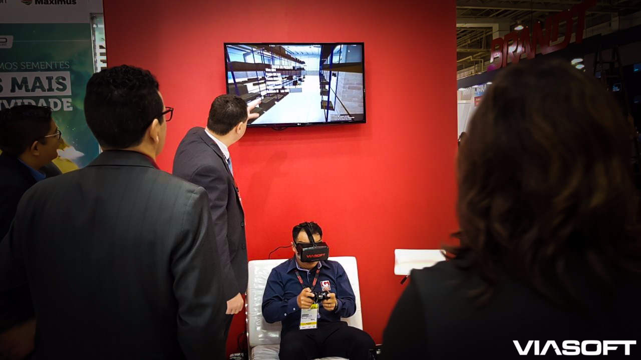 VIASOFT AGROTITAN é destaque na ANDAV com simulador 3D para Armazém